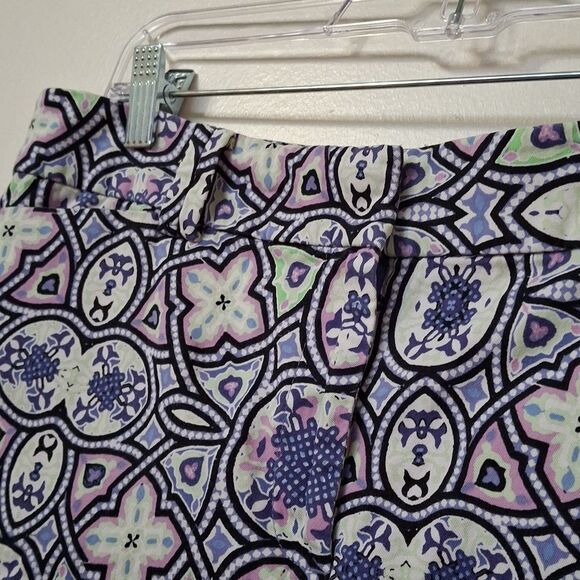 TALBOTS Shorts Womens Size 10 Colorful Whimsical Spring Fun Cotton - Picture 4 of 6